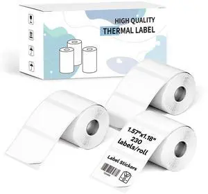 Thermal Labels for N20 Label Maker, 3 Rolls 1.57''x1.18'' (40x30mm) Label Stickers for Kids/Address/Jar/Food/Clothes/Folders/Bottles (690Pcs,White) Thermal Labels for N20 Label Maker, 3 Rolls 1.57''x1.18'' (40x30mm) Label Stickers for Kids/Address/Jar/Food/Clothes/Folders/Bottles (690Pcs,White)