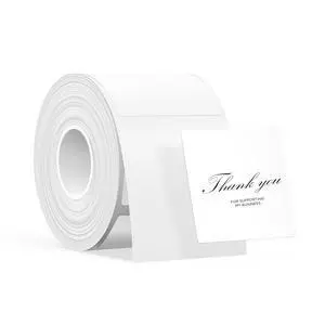 T50M Series Label Maker Tape, 1.57'' × 1.57'' (40mm × 40mm) 180 Labels/Roll Genuine Laminated Thermal Label Tape Refill, Waterproof Oilproof Highly Adhesive Auto Detect Labels, White T50M Series Label Maker Tape, 1.57'' × 1.57'' (40mm × 40mm) 180 Labels/Roll Genuine Laminated Thermal Label Tape Refill, Waterproof Oilproof Highly Adhesive Auto Detect Labels, White