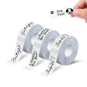AH-P05 Transparent Label Tape 3PCS, Self-Adhesive Thermal Labels Refill Paper Roll for XenGro AH-P05 Mini Label Maker, 14mm X 40mm, for Home/Kitchen/Office Storage/School Supplies - Transparent AH-P05 Transparent Label Tape 3PCS, Self-Adhesive Thermal Labels Refill Paper Roll for XenGro AH-P05 Mini Label Maker, 14mm X 40mm, for Home/Kitchen/Office Storage/School Supplies - Transparent