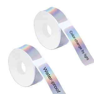 D30 Label Tape, 320 PCS Thermal Label, Compatible with D30 Maker, 12 x 40 mm (0.47 x 1.57 Inch) Holographic Reflective, Waterproof Adhesive Printer Tape Paper 2 Rolls D30 Label Tape, 320 PCS Thermal Label, Compatible with D30 Maker, 12 x 40 mm (0.47 x 1.57 Inch) Holographic Reflective, Waterproof Adhesive Printer Tape Paper 2 Rolls