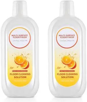 Floor Cleaning Solution Compatible with Tineco iFLOOR Series, All Robot Vacuums & Wireless Wet-Dry Mops, 2 Bottle Floor Cleaner Refill, Orange Scent Floor Cleaning Solution Compatible with Tineco iFLOOR Series, All Robot Vacuums & Wireless Wet-Dry Mops, 2 Bottle Floor Cleaner Refill, Orange Scent