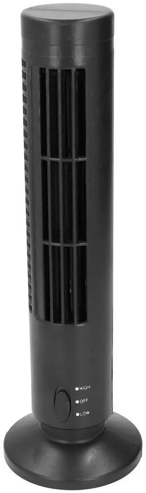 Desktop Tower Fan, Bladeless Standing Fan, 2 Speeds Adjustable Desk Fan Portable Electric Oscillating Fan Quiet Cooling for Bedroom Home Office Desktop (Black) Desktop Tower Fan, Bladeless Standing Fan, 2 Speeds Adjustable Desk Fan Portable Electric Oscillating Fan Quiet Cooling for Bedroom Home Office Desktop (Black)