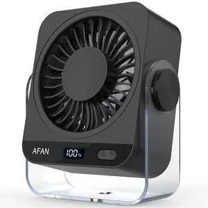 Small Desk Fan Quiet: Rechargeable 5000mAh Battery Powered, 199 Speeds Strong Wind, 120° Tilt Adjustable, 6.6" Portable Desktop Fan for Bedside Sleeping Camping Home Office Travel, Black Small Desk Fan Quiet: Rechargeable 5000mAh Battery Powered, 199 Speeds Strong Wind, 120° Tilt Adjustable, 6.6" Portable Desktop Fan for Bedside Sleeping Camping Home Office Travel, Black