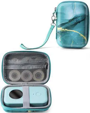D30 D35 Label Maker Case, Storage Bag Compatible with NELKO P21/NIIMBOT D11/JADENS D110/SUPVAN E10 Label Printer, Fits for Mini Labels Sticker Machine, Box Only - Green D30 D35 Label Maker Case, Storage Bag Compatible with NELKO P21/NIIMBOT D11/JADENS D110/SUPVAN E10 Label Printer, Fits for Mini Labels Sticker Machine, Box Only - Green