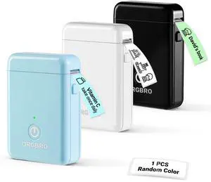Label Maker Machine with Tape, Random Color-1 Count, X1 Bluetooth Mini Label Printer, Wireless Small Sticker Maker with Versatile App for School Home Office Organization (Random Color) Label Maker Machine with Tape, Random Color-1 Count, X1 Bluetooth Mini Label Printer, Wireless Small Sticker Maker with Versatile App for School Home Office Organization (Random Color)