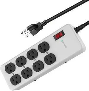 Heavy Duty Power Strip,Industrial Heavy Metal Case Surge Protector,8 AC Outlets,15Amp,2700 Joules,Protected' Indicator,14 Gauge Cord (Grey, 6FT Length) Heavy Duty Power Strip,Industrial Heavy Metal Case Surge Protector,8 AC Outlets,15Amp,2700 Joules,Protected' Indicator,14 Gauge Cord (Grey, 6FT Length)