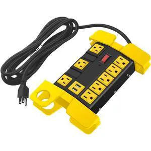 Heavy Duty Power Strip with USB, Workshop 8 Outlet Surge Protector 2700 Joules, Industrial Metal 15Amp Power Strip, 6 FT Extension Cord and Wide Spaced Black. Heavy Duty Power Strip with USB, Workshop 8 Outlet Surge Protector 2700 Joules, Industrial Metal 15Amp Power Strip, 6 FT Extension Cord and Wide Spaced Black.