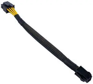 4 Pin to 8 Pin CPU Power Cable/Adapter (8 Inch, 18AWG), 4 Pin Female to 8 Pin (4+4) Male Connector, ATX 12V Internal Power Extension Cable 4 Pin to 8 Pin CPU Power Cable/Adapter (8 Inch, 18AWG), 4 Pin Female to 8 Pin (4+4) Male Connector, ATX 12V Internal Power Extension Cable