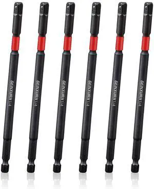 6Pcs Impact Socket Adapter Set,1/4" Drive Square, 6Inches Extension Bit Socket Driver Set, Adapt Your Power Drill to High Torque Impact Wrench 6Pcs Impact Socket Adapter Set,1/4" Drive Square, 6Inches Extension Bit Socket Driver Set, Adapt Your Power Drill to High Torque Impact Wrench