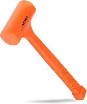 02848A 3 LB Dead Blow Hammer, Neon Orange | Unibody Molded | Checkered Grip | Spark and Rebound Resistant 02848A 3 LB Dead Blow Hammer, Neon Orange | Unibody Molded | Checkered Grip | Spark and Rebound Resistant