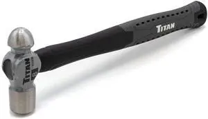 63308 8oz Ball Pein Hammer, Forged Steel Head, 11" Shock Absorbing Fiberglass Handle with Textured Rubber Grip 63308 8oz Ball Pein Hammer, Forged Steel Head, 11" Shock Absorbing Fiberglass Handle with Textured Rubber Grip