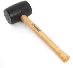 16 Oz. Rubber Mallet with Hardwood Handle Won't Mar or Scratch 16 Oz. Rubber Mallet with Hardwood Handle Won't Mar or Scratch