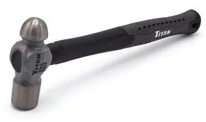 63316 16oz Ball Pein Hammer, Forged Steel Head, 12.5" Shock Absorbing Fiberglass Handle with Textured Rubber Grip 63316 16oz Ball Pein Hammer, Forged Steel Head, 12.5" Shock Absorbing Fiberglass Handle with Textured Rubber Grip
