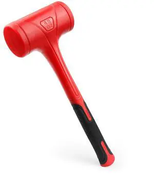 Dead Blow Hammer-45oz(3LB), Red and Black, Shockproof Design, No ReboundMallet Machinist Tools Unibody Molded Checkered Grip Spark and Rebound Resistant (YY-3-011) Dead Blow Hammer-45oz(3LB), Red and Black, Shockproof Design, No ReboundMallet Machinist Tools Unibody Molded Checkered Grip Spark and Rebound Resistant (YY-3-011)