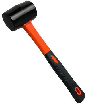 Rubber Mallet with Soft Hammer Head - 13.5 oz Rubber Mallet Hammer, Rubber Mallets Hammer for Woodworking, Flooring, Tile, Furniture Assembly, Fencing, & Woodwork Projects.Bright Orange Rubber Mallet with Soft Hammer Head - 13.5 oz Rubber Mallet Hammer, Rubber Mallets Hammer for Woodworking, Flooring, Tile, Furniture Assembly, Fencing, & Woodwork Projects.Bright Orange