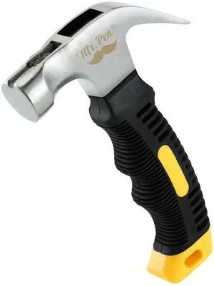 Claw Hammer, 8oz, Yellow, Magnetic, Small Claw Nail Hammer Claw Hammer, 8oz, Yellow, Magnetic, Small Claw Nail Hammer