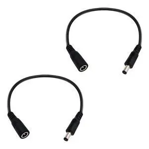 1FT DC Power Extension Cable 5.5mmx2.1mm 18AWG Male to Female 12V Extension Cable for CCTV Surveillance Camera Router LED Light Ba 2pcs 1FT DC Power Extension Cable 5.5mmx2.1mm 18AWG Male to Female 12V Extension Cable for CCTV Surveillance Camera Router LED Light Ba 2pcs