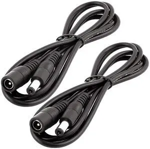 2pcs 1m 3.3ft DC Extension Cable 12V Extension Cord 5V-24V Power Cord 5.5mm x 2.1mm DC Jack Plug Adapter Male to Female for Car Monitor, CCTV Camera, LED Strip Light, etc, Black 2pcs 1m 3.3ft DC Extension Cable 12V Extension Cord 5V-24V Power Cord 5.5mm x 2.1mm DC Jack Plug Adapter Male to Female for Car Monitor, CCTV Camera, LED Strip Light, etc, Black