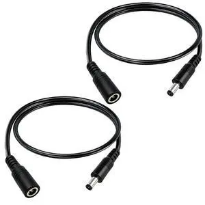 1.6FT 12V DC Power Extension Cable 5.5mmx2.5mm 18AWG Male to Female Extension Cable Barrel Connector for CCTV Surveillance Camera LED Light Bar Router Projector Printer 2PCS 1.6FT 12V DC Power Extension Cable 5.5mmx2.5mm 18AWG Male to Female Extension Cable Barrel Connector for CCTV Surveillance Camera LED Light Bar Router Projector Printer 2PCS