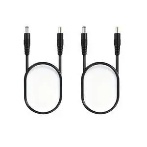 3.3ft 5.5x2.1mm to 5.5x2.5mm Male to Male 12V DC Power Extension Cord for LED Strip Lights CCTV Security Cameras 2pcs 3.3ft 5.5x2.1mm to 5.5x2.5mm Male to Male 12V DC Power Extension Cord for LED Strip Lights CCTV Security Cameras 2pcs