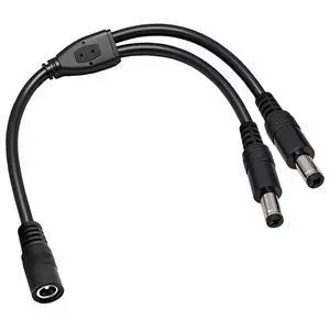3-Pack 18AWG DC 5.5mm x 2.1mm 12V/24V DC Power Splitter Cable, 1 Female to 2 Male for CCTV Surveillance Cameras, LED Light Strips, and Other Devices with Single Input and Dual Output Power Supply. 3-Pack 18AWG DC 5.5mm x 2.1mm 12V/24V DC Power Splitter Cable, 1 Female to 2 Male for CCTV Surveillance Cameras, LED Light Strips, and Other Devices with Single Input and Dual Output Power Supply.