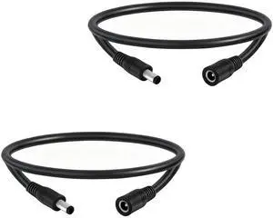 5.5mm x 2.1mm 1.6FT DC Power Extension Cable Male to Female 12V/24V 14AWG DC Connection Cable for CCTV Surveillance Camera Amplifiers LED Strip Lights Solar Panels Energy Storage Power Supply 2 pcs 5.5mm x 2.1mm 1.6FT DC Power Extension Cable Male to Female 12V/24V 14AWG DC Connection Cable for CCTV Surveillance Camera Amplifiers LED Strip Lights Solar Panels Energy Storage Power Supply 2 pcs
