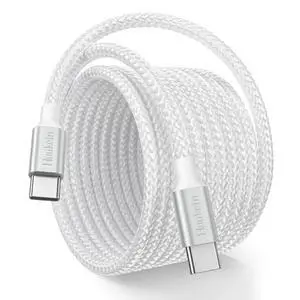 Extra Long USB C to USB C Cable 20ft, 60W Type C to Type C Fast Charging Cord Braided, USBC Charger Cable for iPhone 17 16 Pro Max, for iPad Pro/Air, for Samsung Galaxy S26 S25, Pixel and More Extra Long USB C to USB C Cable 20ft, 60W Type C to Type C Fast Charging Cord Braided, USBC Charger Cable for iPhone 17 16 Pro Max, for iPad Pro/Air, for Samsung Galaxy S26 S25, Pixel and More