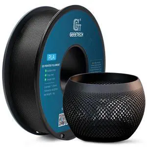PLA Filament 1.75mm Black, 1kg (2.2lbs) Spool, Neatly Wound 3D Printer Filament, Tangle-Free, Dimensional Accuracy +/- 0.02mm, Fits Most FDM 3D Printers PLA Filament 1.75mm Black, 1kg (2.2lbs) Spool, Neatly Wound 3D Printer Filament, Tangle-Free, Dimensional Accuracy +/- 0.02mm, Fits Most FDM 3D Printers