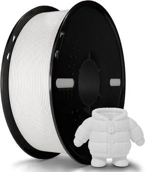 3D Printer Filament 1.75mm White PLA+ Filament Accuracy +/- 0.02mm, 1kg Spool (2.2lbs), Tangle-Free, Clog-Free,High Compatibility Easy Printing,Fit Most FDM 3D Printer 3D Printer Filament 1.75mm White PLA+ Filament Accuracy +/- 0.02mm, 1kg Spool (2.2lbs), Tangle-Free, Clog-Free,High Compatibility Easy Printing,Fit Most FDM 3D Printer