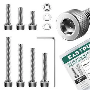 550Pcs M3 Screw Assortment Kit, M3 x 6/8/12/16/20/25/30mm Screw Kits, 304 Stainless Steel Metric Hex Socket Head Screws Nuts and Flat Washers, Machine Screw Assortment Kit for 3D Printing 550Pcs M3 Screw Assortment Kit, M3 x 6/8/12/16/20/25/30mm Screw Kits, 304 Stainless Steel Metric Hex Socket Head Screws Nuts and Flat Washers, Machine Screw Assortment Kit for 3D Printing