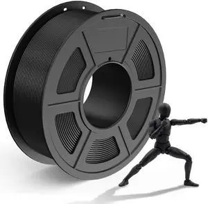 PLA Filament 1.75mm, Neatly Wound 3D Printer Filament, Dimensional Accuracy +/- 0.02 mm, 1Kg Spool(2.2 lbs), Fits for Most FDM 3D Printers, Black PLA Filament 1.75mm, Neatly Wound 3D Printer Filament, Dimensional Accuracy +/- 0.02 mm, 1Kg Spool(2.2 lbs), Fits for Most FDM 3D Printers, Black