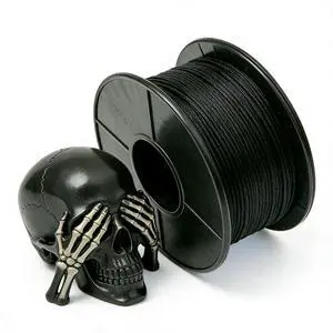 PLA Filament 1.75mm Black 200g, Tangle-Free 3D Printer Filament, ±0.02mm Accuracy, Vacuum Sealed with Desiccant, Fit Most FDM 3D Printers PLA Filament 1.75mm Black 200g, Tangle-Free 3D Printer Filament, ±0.02mm Accuracy, Vacuum Sealed with Desiccant, Fit Most FDM 3D Printers