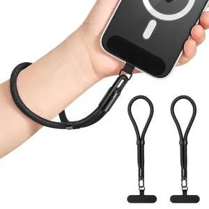 2 Pack Phone Wrist Strap Anti-theft, Adjustable Hand Wrist Phone Lanyard with 360° Rotating Hook and Tether Tabs, Cellphone Wristlet Strap for iPhone, Most Smartphones, Black+Black 2 Pack Phone Wrist Strap Anti-theft, Adjustable Hand Wrist Phone Lanyard with 360° Rotating Hook and Tether Tabs, Cellphone Wristlet Strap for iPhone, Most Smartphones, Black+Black