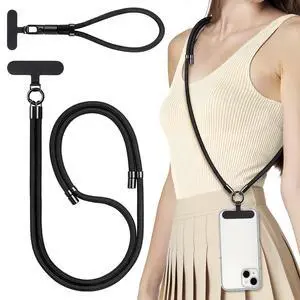 Crossbody Cell Phone Lanyard with LifetimeWarranty, Adjustable Neck Strap for iPhone Android Smartphones, Universal Nylon Phone Leash with Reinforced Tab, Anti-Theft Safety Tether for Travel Crossbody Cell Phone Lanyard with LifetimeWarranty, Adjustable Neck Strap for iPhone Android Smartphones, Universal Nylon Phone Leash with Reinforced Tab, Anti-Theft Safety Tether for Travel
