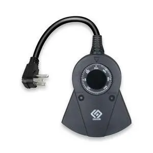 24-Hour Outdoor Light Timer Water-Resistant, Photocell Dusk to Dawn Sensor, 2/4/6/8-Hour Countdown Timer, Three Grounded Outlets Ideal for Home, Christmas Lights, Garden 15A, UL Listed 24-Hour Outdoor Light Timer Water-Resistant, Photocell Dusk to Dawn Sensor, 2/4/6/8-Hour Countdown Timer, Three Grounded Outlets Ideal for Home, Christmas Lights, Garden 15A, UL Listed