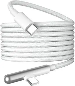 10FT USB C to USB C Cable Fast Charging 240W,10Foot Long for iPhone 16 Charger Cord,Right Angle Data Transfer Type C Charger Cable for iPhone 17 16/iPad Pro Air/Samsung S26 S25 S24 Ultra/MacBook,White 10FT USB C to USB C Cable Fast Charging 240W,10Foot Long for iPhone 16 Charger Cord,Right Angle Data Transfer Type C Charger Cable for iPhone 17 16/iPad Pro Air/Samsung S26 S25 S24 Ultra/MacBook,White