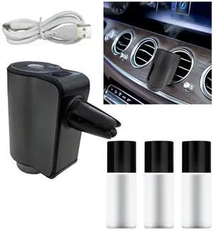 Smart Car Air Freshener Diffuser, Car Air Aroma Diffuser with Three Adjustable Intensity Levels, Rechargeable Intelligent Auto Aroma Diffusers with 3Pcs Empty Bottle (No Essential Oil) Smart Car Air Freshener Diffuser, Car Air Aroma Diffuser with Three Adjustable Intensity Levels, Rechargeable Intelligent Auto Aroma Diffusers with 3Pcs Empty Bottle (No Essential Oil)
