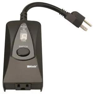 50013WD Outdoor 24-Hour Digital Photocell Timer with Light Sensor, Plug-In , Black 50013WD Outdoor 24-Hour Digital Photocell Timer with Light Sensor, Plug-In , Black