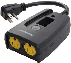 Outdoor Timers for Electrical Outlets Waterproof, Outdoor Light Timer, Plug in Countdown Timer with 2 Grounded Outlets for String Garden Light, 15A, 1/2 HP, UL Listed Outdoor Timers for Electrical Outlets Waterproof, Outdoor Light Timer, Plug in Countdown Timer with 2 Grounded Outlets for String Garden Light, 15A, 1/2 HP, UL Listed