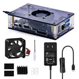 Orange Pi 5/5B Case with Power Supply Kit, Orange Pi 5/5B Case with Fan, Heatsinks, 20W 5V 4A Power Supply for Orange Pi 5/5B 4GB/8GB/16GB/32GB Orange Pi 5/5B Case with Power Supply Kit, Orange Pi 5/5B Case with Fan, Heatsinks, 20W 5V 4A Power Supply for Orange Pi 5/5B 4GB/8GB/16GB/32GB