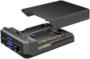 NEO Aluminum Case for Raspberry Pi 4 - Passive Heatsink, GPIO/HAT NEO Aluminum Case for Raspberry Pi 4 - Passive Heatsink, GPIO/HAT