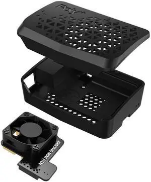 Poly+ Case for Raspberry Pi 4 - PWM Fan, Heatsink, Removable Top Poly+ Case for Raspberry Pi 4 - PWM Fan, Heatsink, Removable Top