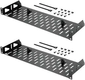 1U Rack Shelf,19 inch Rack Shelf 6 inch Depth,Rack Mount Shelf with Anti-Slip Stops,Server Rack Shelf and Network Shelf for 19 in Equipments, 55lbs Capacity of Vented 1U Shelf,No Lip(2 Pack) 1U Rack Shelf,19 inch Rack Shelf 6 inch Depth,Rack Mount Shelf with Anti-Slip Stops,Server Rack Shelf and Network Shelf for 19 in Equipments, 55lbs Capacity of Vented 1U Shelf,No Lip(2 Pack)