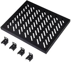 10 inch 0.5U High Duty Vented Rack Shelf for DeskPi RackMate T2/T0 Plus/T1 Plus/TL1 Server Rack/Network Cabinet, Maximum Load-Bearing Capacity 55LBS 10 inch 0.5U High Duty Vented Rack Shelf for DeskPi RackMate T2/T0 Plus/T1 Plus/TL1 Server Rack/Network Cabinet, Maximum Load-Bearing Capacity 55LBS