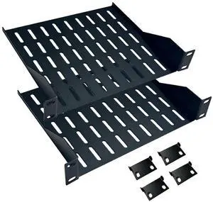 2PCS 1U Server Rack Shelf, 7.8" Depth Vented Rack Mount Cantilever Tray for 10 Inch Network Equipment Rack & Cabinet and Network Shelf Server Cabinet, 22lbs Capacity of Vented 1U Shelf 2PCS 1U Server Rack Shelf, 7.8" Depth Vented Rack Mount Cantilever Tray for 10 Inch Network Equipment Rack & Cabinet and Network Shelf Server Cabinet, 22lbs Capacity of Vented 1U Shelf
