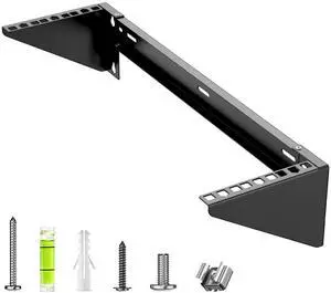 3U Vertical Wall Mount Rack - 19" Steel Wall & Under-Desk Bracket for Server, Network Switch, or Patch Panel, Supports up to 121lbs, for Cabinet or Server Room, JHSVR-3U 3U Vertical Wall Mount Rack - 19" Steel Wall & Under-Desk Bracket for Server, Network Switch, or Patch Panel, Supports up to 121lbs, for Cabinet or Server Room, JHSVR-3U