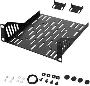 1 Pcs 10 inch 1U Server Rack Shelf, Heavy Duty Vented Mount with 7.87" Depth, Enhanced Airflow for Network Equipment & Computer Racks 1 Pcs 10 inch 1U Server Rack Shelf, Heavy Duty Vented Mount with 7.87" Depth, Enhanced Airflow for Network Equipment & Computer Racks