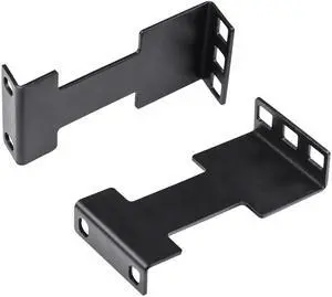 1U Server Rack Depth Extender Kit - 1 Pair 4in Recessed Mount Adapter Bracket for Network Rack, 2 Pcs, Including Screws 1U Server Rack Depth Extender Kit - 1 Pair 4in Recessed Mount Adapter Bracket for Network Rack, 2 Pcs, Including Screws