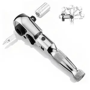 1/4" Drive Stubby Ratchet, 2-In-1 Socket Wrench Flex Head Ratchet & Bit Driver, Reversible Direction Switch, CrMo Alloy, 72-Tooth, Compact Hand Tools for Home Repair & Tight Spaces 1/4" Drive Stubby Ratchet, 2-In-1 Socket Wrench Flex Head Ratchet & Bit Driver, Reversible Direction Switch, CrMo Alloy, 72-Tooth, Compact Hand Tools for Home Repair & Tight Spaces
