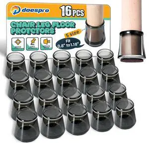 16 Pcs Black Small Silicone Chair Leg Floor Protectors for Hardwood Floors 16 Pcs Black Small Silicone Chair Leg Floor Protectors for Hardwood Floors
